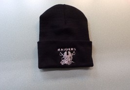 Oakland/Las Vegas Raiders Football Skull Logo Knit Beanie Hat New - £17.26 GBP