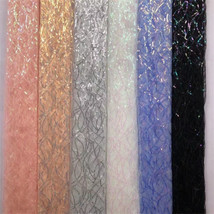 Sequins Lace Mesh Fabric Bride Costume Clothing Wedding Full Dress Prob Stage - £13.79 GBP