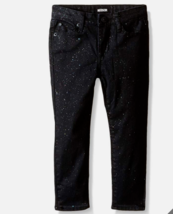 Hudson Girls Black Daiquiri Glitter Sparkle Straight Skinny Repition Jeans Sz 10 - £23.71 GBP