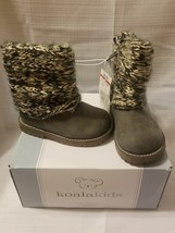 Koala Kids Hard Sole Gray Boot Toddler Girls Size 4 NWT (P) - £10.11 GBP