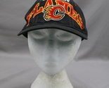 Calgary Flames Hat (VTG) - Oversize Script by Starter - Adult Snapback - $85.00