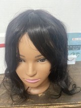 WIGNEE Natural Wavy Human Hair Wigs With Bangs Glueless Wigs 14” - £50.76 GBP