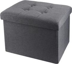 Short Children&#39;S Sofa Stools With Linen Fabric Ottomans That Serve As Benches - $40.92