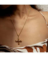 18K Gold-Plated Cross Pendant Necklace - $23.51 CAD