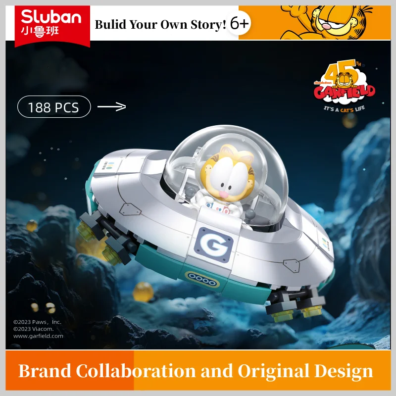 Sluban Building Block Toys Designer Toy Anime Movies Series B1223 Fat Cat Flying - £29.59 GBP