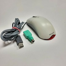 Microsoft X08-71118 Wheel Mouse Optical USB And PS/2 Compatible White  - £31.61 GBP