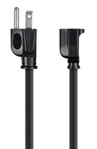 BLACK Grounded 1 ft EXTENSION CORD 12" Power Strip Liberator 16/3 MONOPR... - $17.39