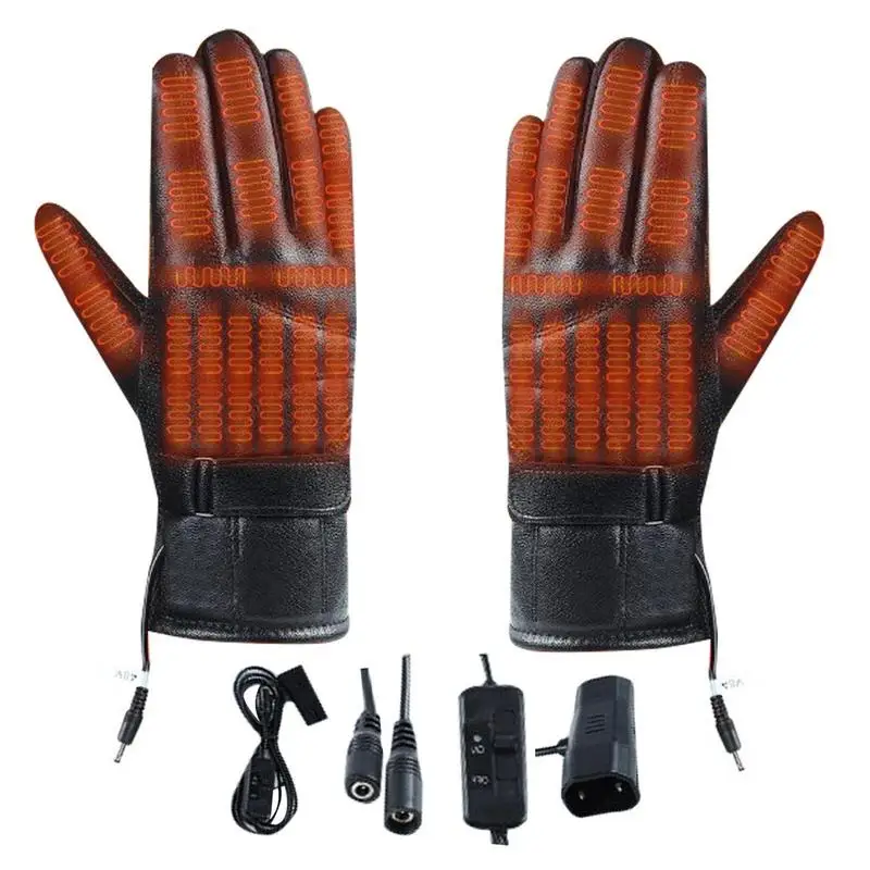 Motorcycle Heated Gloves Men And Women USB Rechargeable Winter Gloves For Work - £14.27 GBP+
