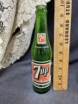Vintage 7 UP Green Glass 10 oz.  Soda Bottle -  You Like It - It Likes You - £7.00 GBP