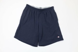 Vintage Champion Mens Large Faded Classic Logo Heavyweight Dad Shorts Navy Blue - £34.77 GBP