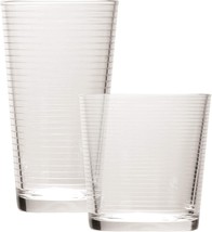 Cocktail Glasses Set Glassware Drinking Tumblers Whiskey Juice Beer Water 16 Pcs - £55.87 GBP