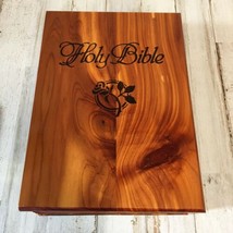 Wood Storage Case For Holy Bible 9.50&quot; x 7.75&quot; x 3&quot; High Gloss Finish - £8.95 GBP
