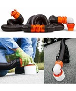 NEW 20Ft RV Sewage Hose Kit Swivel Fitting Dump Station Septic Drain Cam... - $165.45 CAD