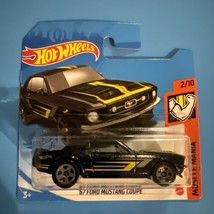 Hot Wheels &#39;67 FORD MUSTANG COUPE (Black)- Short Card - New Old Stock - $9.49