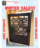 Dolphins Metal Gate, Custom Art Pedestrian Walk Thru Entry Steel Garden_... - $1,679.05 CAD