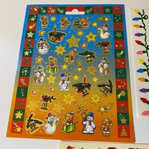 Vintage Christmas Stickers Mrs. Grossman’s Gibson + Santa Elves Snowmen - £11.20 GBP