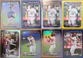 20-card lot 2024 Topps Series 1 Easter, Rainbow, Yellow, Royal Blue No B... - $12.20