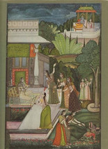 Estrangement of Radha Rajasthani Mid 18th Century Prince of Wales Museum Print  - £14.14 GBP