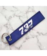 Boeing 737 Aviation Keychain ☆ Pilot Airline Crew Airplane Luggage Tag! ... - $6.92