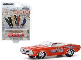 1971 Dodge Challenger Convertible Official Pace Car Orange &quot;55th Indiana... - £14.29 GBP