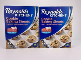 Reynolds Cookie Baking Sheets Non-Stick Parchment Paper 22 CT Lot of 2 New - £12.86 GBP
