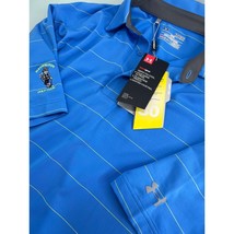 Under Armour Maxwelton Golf Club Men Polo Shirt Heat Gear Blue Stretch X... - £19.75 GBP