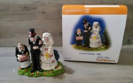 Dept 56 Halloween Village Accessories A Gravely Haunting 2005 Wedded Bride Groom - £26.18 GBP