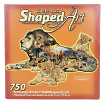 RoseArt Lion’s Pride 750 Piece Extra Large Shaped Jigsaw Puzzle - 36" X 22 1/2" - $15.83