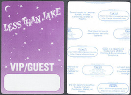 Rare Less Than Jake OTTO Cloth VIP/Guest Pass from the 1996 Losing Strea... - $6.80