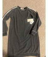 No Comment Charcoal Gray Sweater Dress W/Long  Sleeves Girls L (14) - $39.48