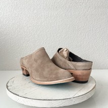 Lane Plain Jane Mule Womens 10 Latte Suede Cowboy Boots Western Slip On ... - $128.70