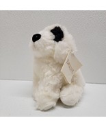 Dakin Baby Pups Brussels White Puppy Dog Black Spot Plush Stuffed Animal - $67.70 CAD