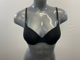 Essentials Women&#39;s T Shirt Bra Size US 36A Black Underwire Nylon Blend - $7.92