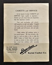 1923 antique BOYERTOWN pa BURIAL CASKET Co UNDETAKER CONVENTION AD and L... - £39.18 GBP