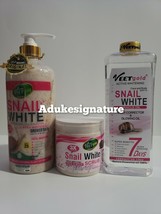 veet gold snail white shower bath, oil and body scrub - $138.00