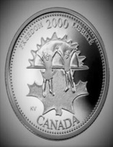2000 Canadian 25-Cent Freedom/November Millennium Quarter Coin UNC - $1.79