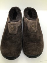Women&#39;s Merrell Dark Earth Performance Footwear Size 4.5 Brown Suede Slip-On - £39.77 GBP