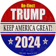 ReElect Trump 2024 Novelty Circle Coaster Set of 4 - $19.95