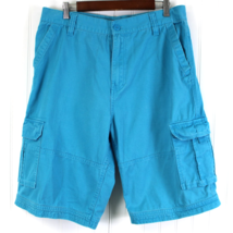 Southpole Mens 36 Cargo Shorts Turquoise Blue Street Summer Gorpcore Outdoor - £23.08 GBP