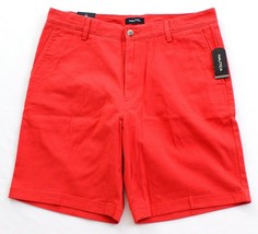 Nautica Classic Fit Sailor Red Stretch Cotton Deck Shorts Men&#39;s NWT - £43.27 GBP