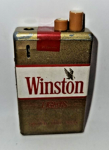 Vintage Winston Filters Cigarette Package Lighter Gold Pack Tobacco Collectible - £7.59 GBP