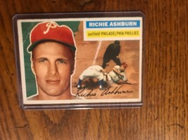 Richie Ashburn 1956 Topps Baseball Card  Baseball Card (076) - $20.00