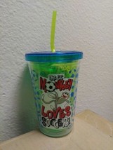 &quot;THIS LIL MONKEY LOVES SOCCER&quot; 10 OZ KIDS TUMBLER CUP W/ STRAW BPA FREE - $8.24