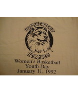 Vintage Connecticut UConn Huskies Basketball 1992 Coca Cola Soft thin T ... - $24.69