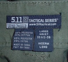 5.11 Tactical trousers OD style 74003 36X33 NWOT Olive Drab ripstop PRC - £51.36 GBP