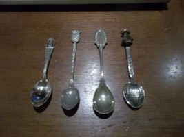 Four Souvenir Spoons Bok  Tower, Cozumel, Space Needle, Monaco - £13.13 GBP