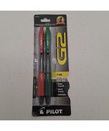 Pilot G2 Retractable Fine Point 0.7mm Premium Gel Roller Ball Pens Red &amp;... - $9.99