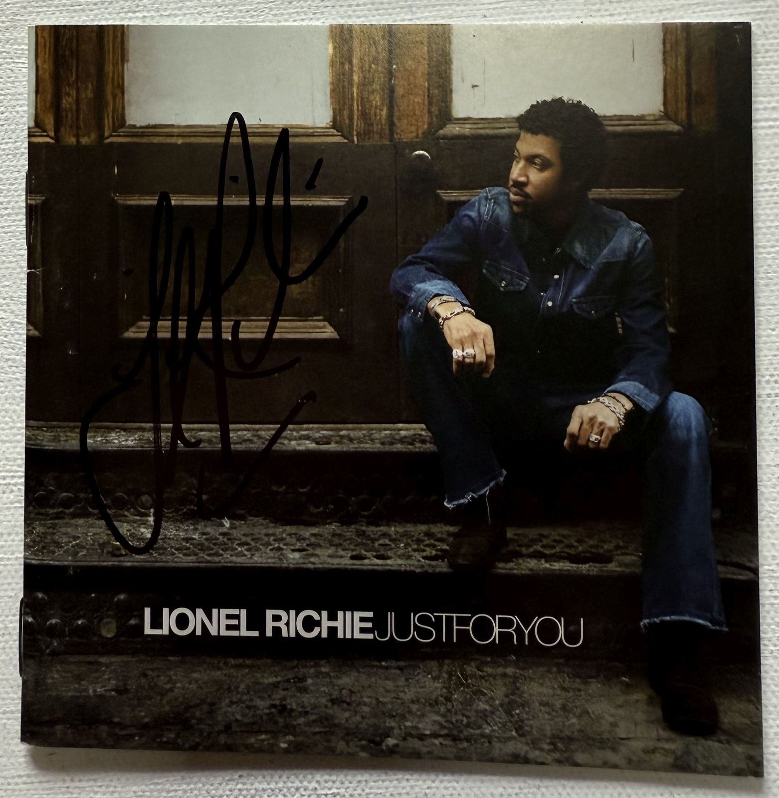 Lionel Richie Signed Autographed &quot;Just For You&quot; Music CD Compact Disc Cover - $49.99