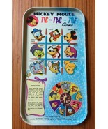 1960s Mickey Mouse Tic-Tac-Toe Metal Tray Game with spinner, no pieces - £23.07 GBP