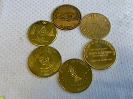 Vtg Masonic Freemason Coin Token Lot Days Pay Penny Ground Breaking High... - £23.42 GBP